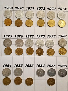 Lotto 7. Monete Repubblica Italiana da 10 e 20 lire dal 1969 al 1986