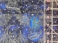 Custom 100% Cotton Woven Fabric Toothless Train Dragon By the 1/4 yard 9x56