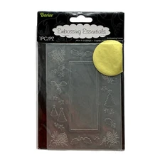 Embossing Essentials *NEW* Tree with Pinecones Embossing Folder Darice Holiday