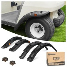 10L0L Golf Cart Front Rear Fender Flares For Club Car Ds 1993-Up Gas Stainless