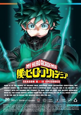 MY HERO ACADEMIA (SEASON 8) - ANIME TV DVD (1-11 EPS) (ENG DUB) | eBay