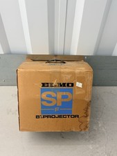 Vintage Elmo SP-F 8mm Film Projector With Box Cover Cord Reel Tested Working
