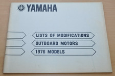 Yamaha Außenbordmotor Outboard Änderungen Modelle 1976 Wartungsanleitung
