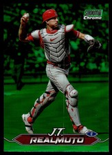 2024 Stadium Club Chrome Green Refractors J.T. Realmuto Philadelphia Phillies