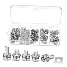 48 Pack Motorcycle Battery Terminal Nuts and Bolt Kit M6 x 10 mm 12 mm 16 mm