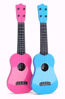 Kinder 22'' Gitarre, für Anfänger Starter Amateur Mini Gitarre Instrument blau, pink
