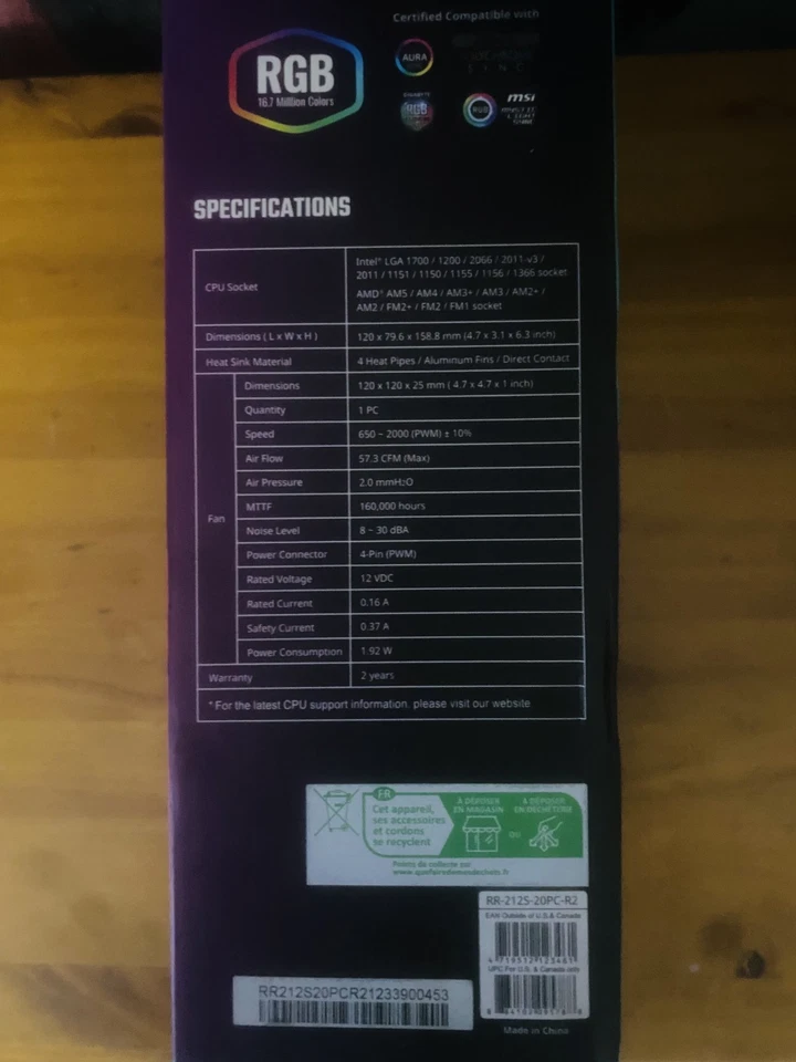 Cooler Master Hyper 212 RGB Black Edition CPU Fan with Heatsink and LGA1700 - Image 4 of 4