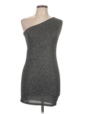 PrettyLittleThing Women Silver Cocktail Dress 12
