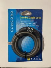 Combo Cable Lock - 8 MM X 4 FT Steel