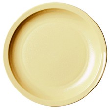Cambro 10CWNR133 10 in Camwear® Beige Narrow Rim Plate