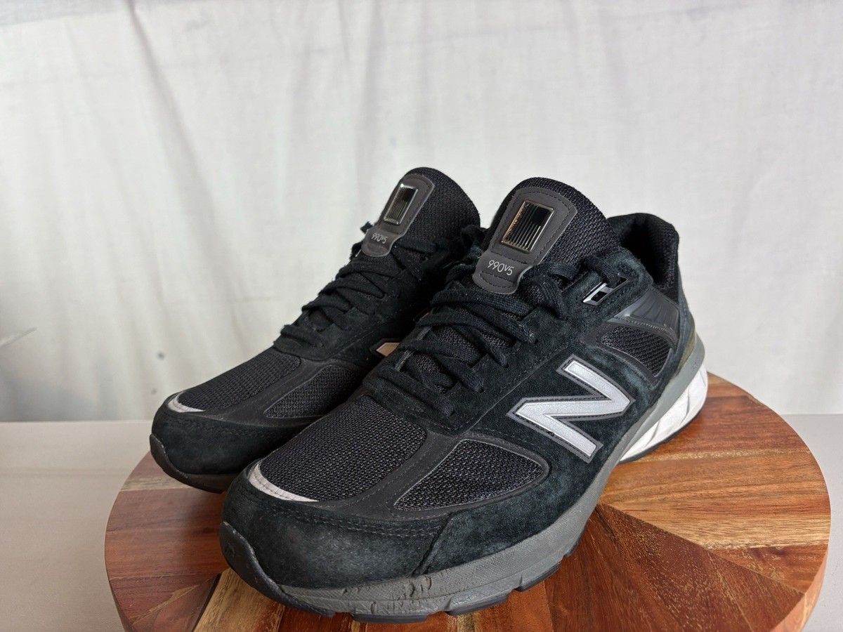 New Balance Men's 990v5 Made In USA 'Black' Athletic Sneakers