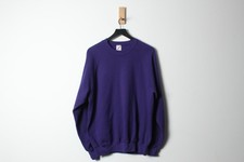 Vintage 1990s USA-Made Jerzees Purple Raglan Sweatshirt - XL