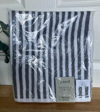 BRAND NEW NEXT Yard Grey Hebden Stripe 100% Cotton Bath Mat 50 x 70cm