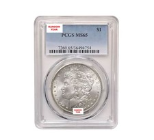1878-1904 Morgan Dollar PCGS Graded MS65 Random Date