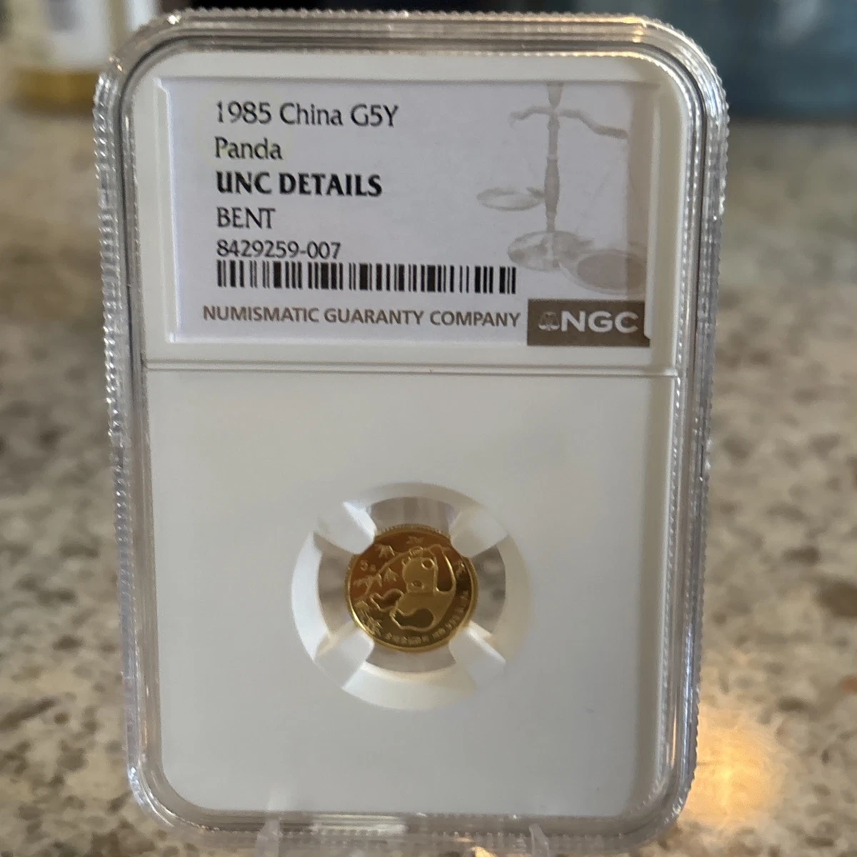 Chinese Panda 1/20 oz Precious Metal Content per Unit NGC