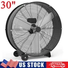 30" Industrial Drum Fan 4000-6000CFM 3-Speed High Velocity Floor Air Circulator