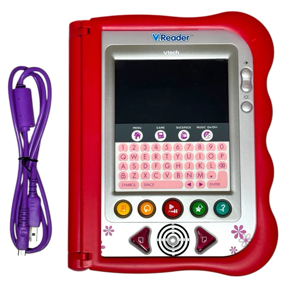 2010 VTech V.Reader Animated E-Book System Open Box w/Case 9 Cartridges Charger - Image 4 of 4