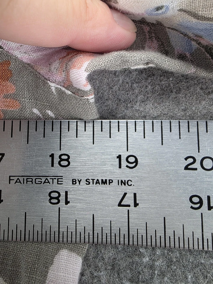 Vestido de lino Jill Love para mujer gris medio floral manga larga bolsillos boho maxi Foto 4 de 4