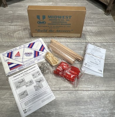 Vintage 90s Midwest Products Models Hands on Kit Teaching with Model Airplanes