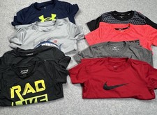 Boys Activewear Shirt Lot 5T 5 6 Nike Dri Fit Under Armour 8 Pc