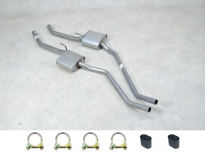 Auspuff SET NEU für Opel Senator A rechts links 2.5 2.8 3.0 BJ78-87 Mitteltopf