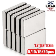 10/15/20pcs Big Neodymium Magnets Strong Block 30x20x5mm Rare Earth N38 Magnets