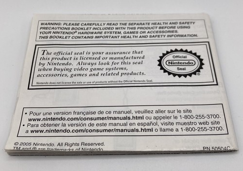 Nintendo Gameboy Advance SP Instruction & Precautions Booklet Manuals ONLY - Picture 2 of 6