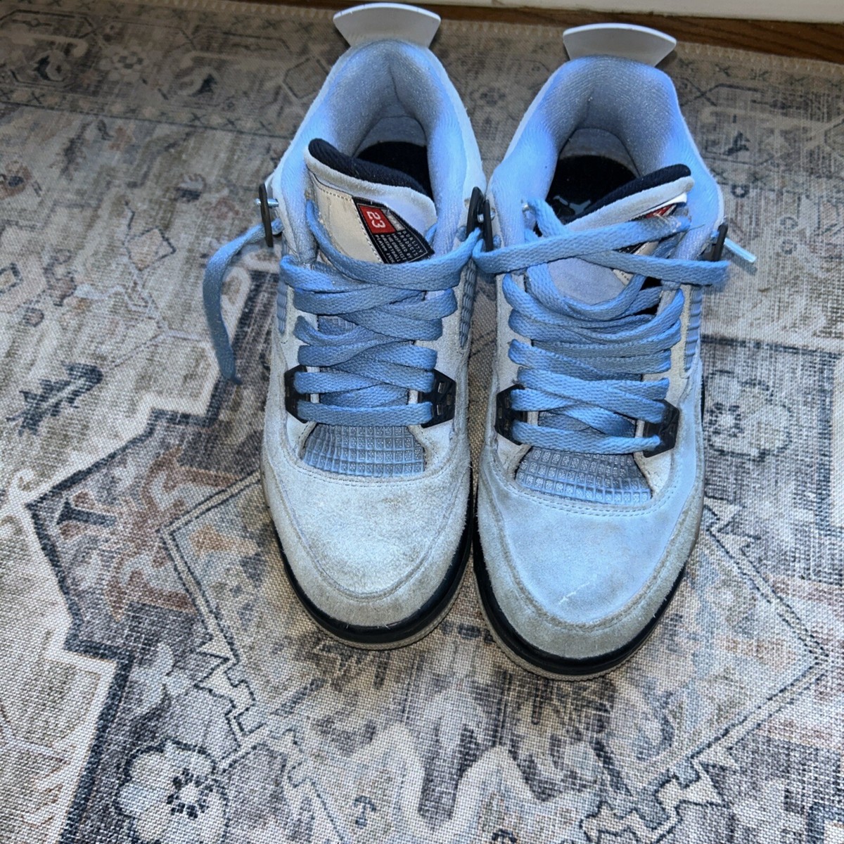 Nike Air Jordan 4 Retro University Blue UNC North Carolina Size 6