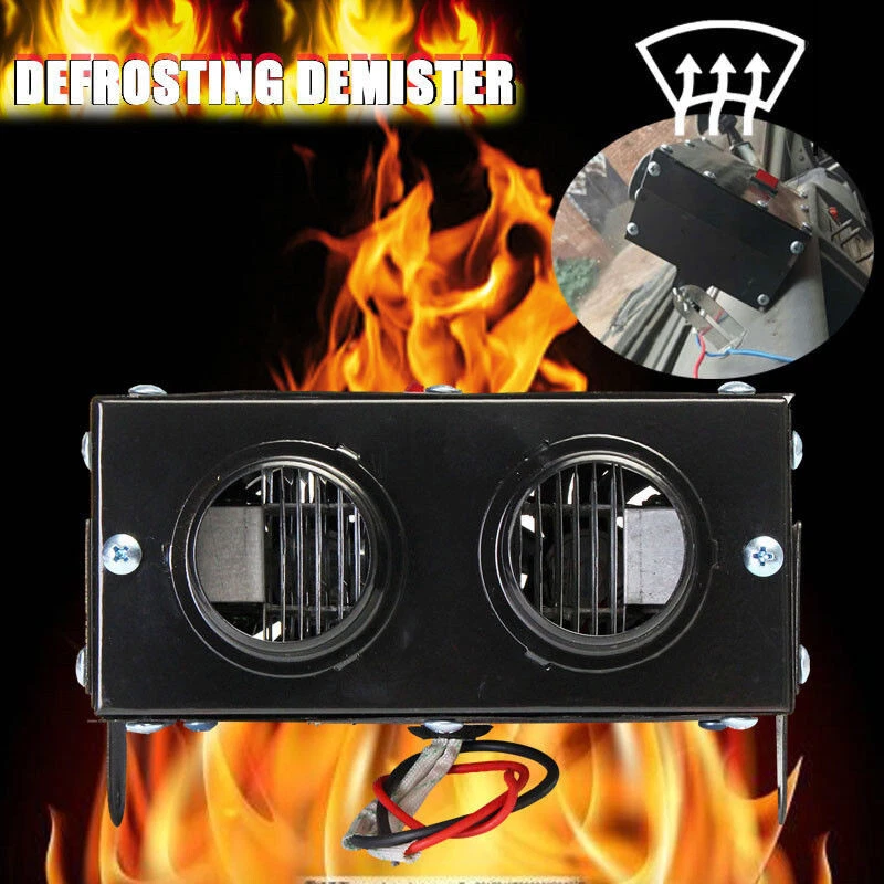 400W 12V Ventilador Coche Calentador Calefacción Invierno Cálido Parabrisas Descongelador Kit Descongelador Foto 4 de 4
