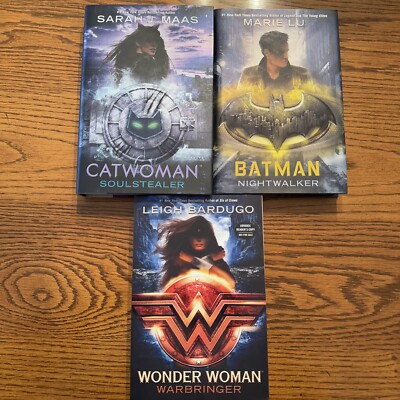 DC Icons Book Lot: Batman Nightwalker Wonder Woman Warbringer Catwoman 2 HB 1 PB