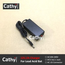 US 12V2A Maintenance-free Lead Acid Battery Smart Charger With 5.5X2.1 DC Plug