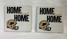 P Graham Dunn Original Design Coaster Set of 2 Purdue University Football