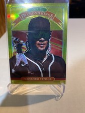 2020 Donruss Optic Baseball Fernando Tatis Jr Diamond Kings Lime Green Prizm #1