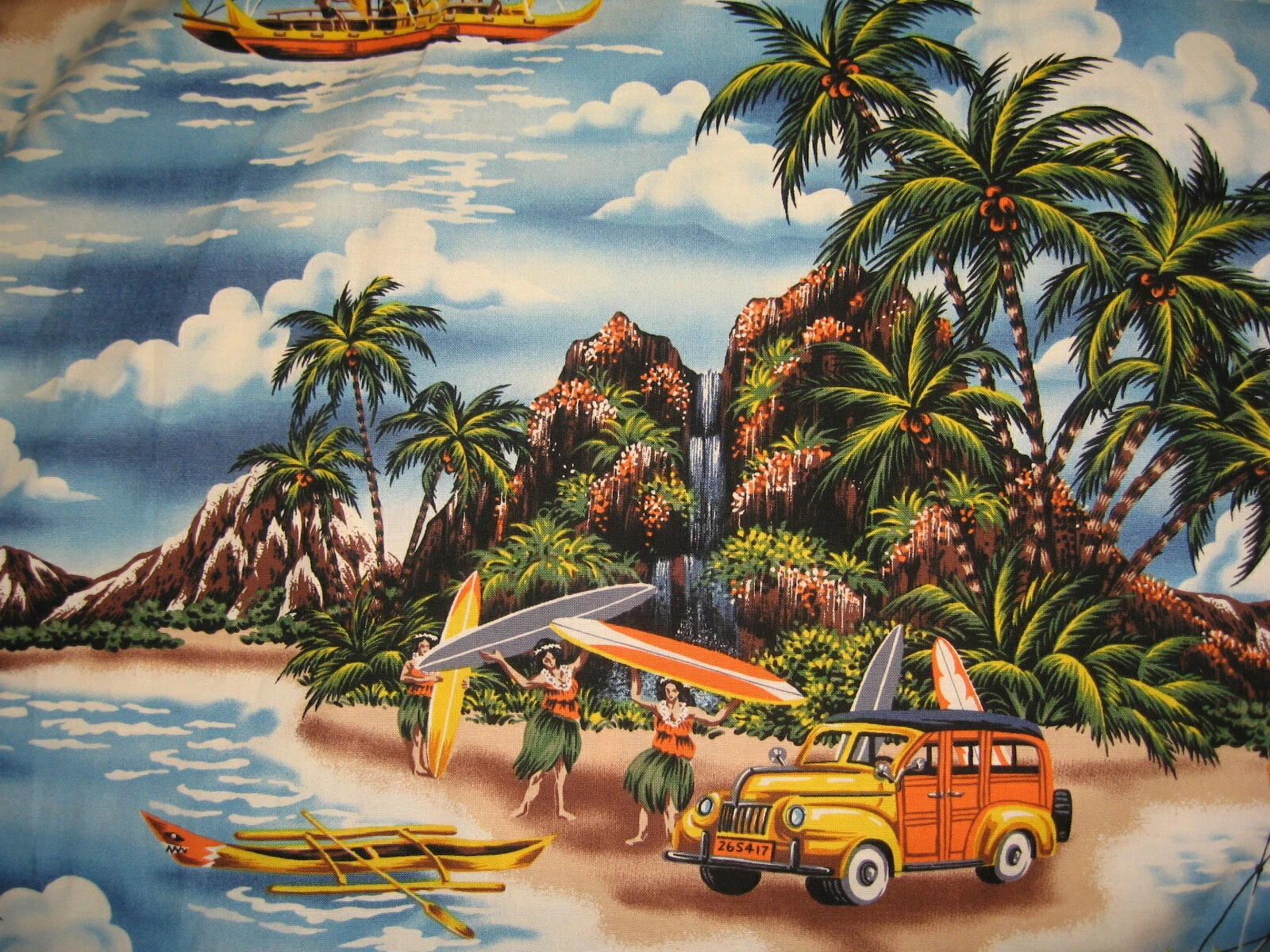 #1984 VINTAGE RJC SS ALOHA HAWAIIAN SHIRT MEN'S XLARGE EXC. PREOWNED