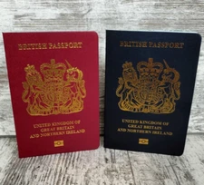 Novelty passport UK. British passport book. Passport replica. Cosplay passport