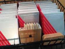 Apple Colored Pencil - RARE Cupertino Infinite Loop - Exclusive Wood Giftbox