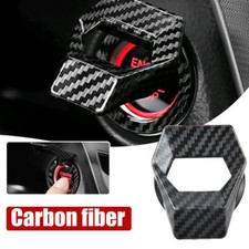 Carbon Fiber Car Interior Parts Engine Start Stop Push Button Switch Cover Tool