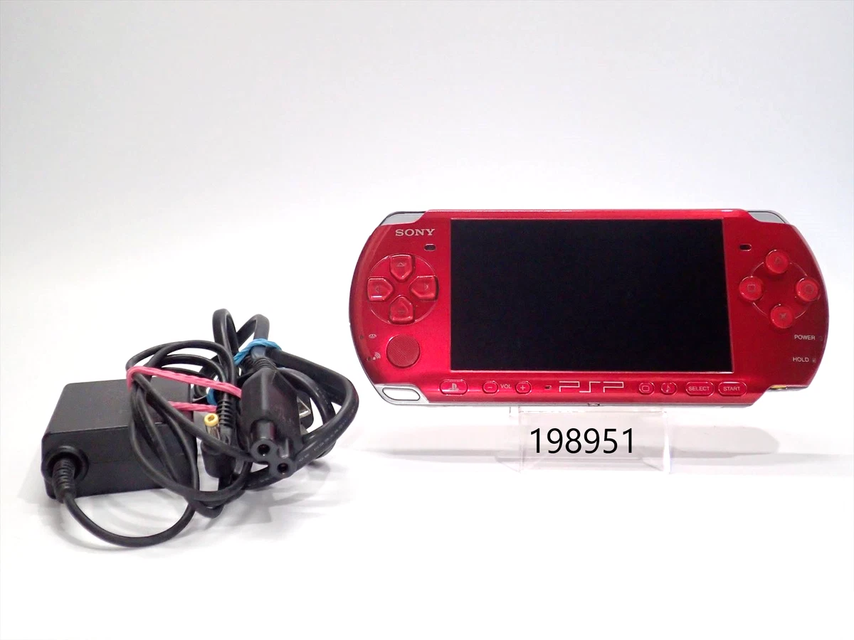 【With Defects】Excellent PlayStation PSP-3000RR PSP 3000 Radiant Red 4GB 198951