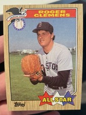Roger Clemens All Star 1987 Topps MLB Baseball #614 Boston Red Sox