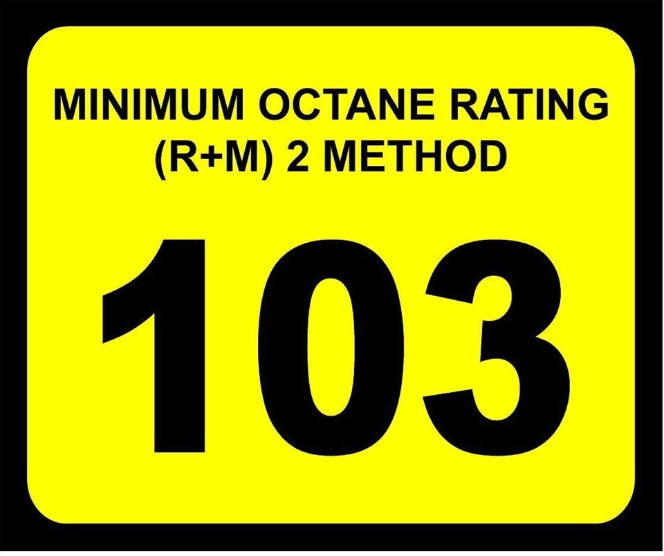 NEW Fuel Pump Octane Decal Sticker Garage Toolbox Gas Jetski Boat ...