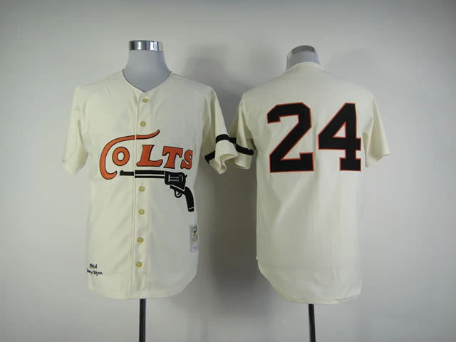 24 Jimmy Wynn Colt 45s Jersey Old Classic Style Cream Uniform