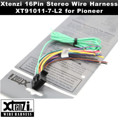 Xtenzi 16Pin Car Wire Harness Connector for Pioneer AVH-W4400NEX