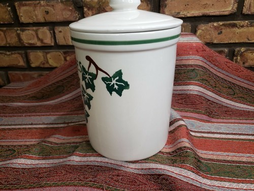 Apple & Ivy Crock Shop Santa Ana California Cookie Jar Canister with Lid Limited - Picture 4 of 11