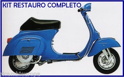 KIT RESTAURO COMPLETO PER VESPA 50 R FARO TONDO SELLA COPRIVOLANO