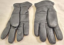 Pre-Owned Thinsulate Insulation Mens Gloves 40 gram Black/Gray Large Leather Lik