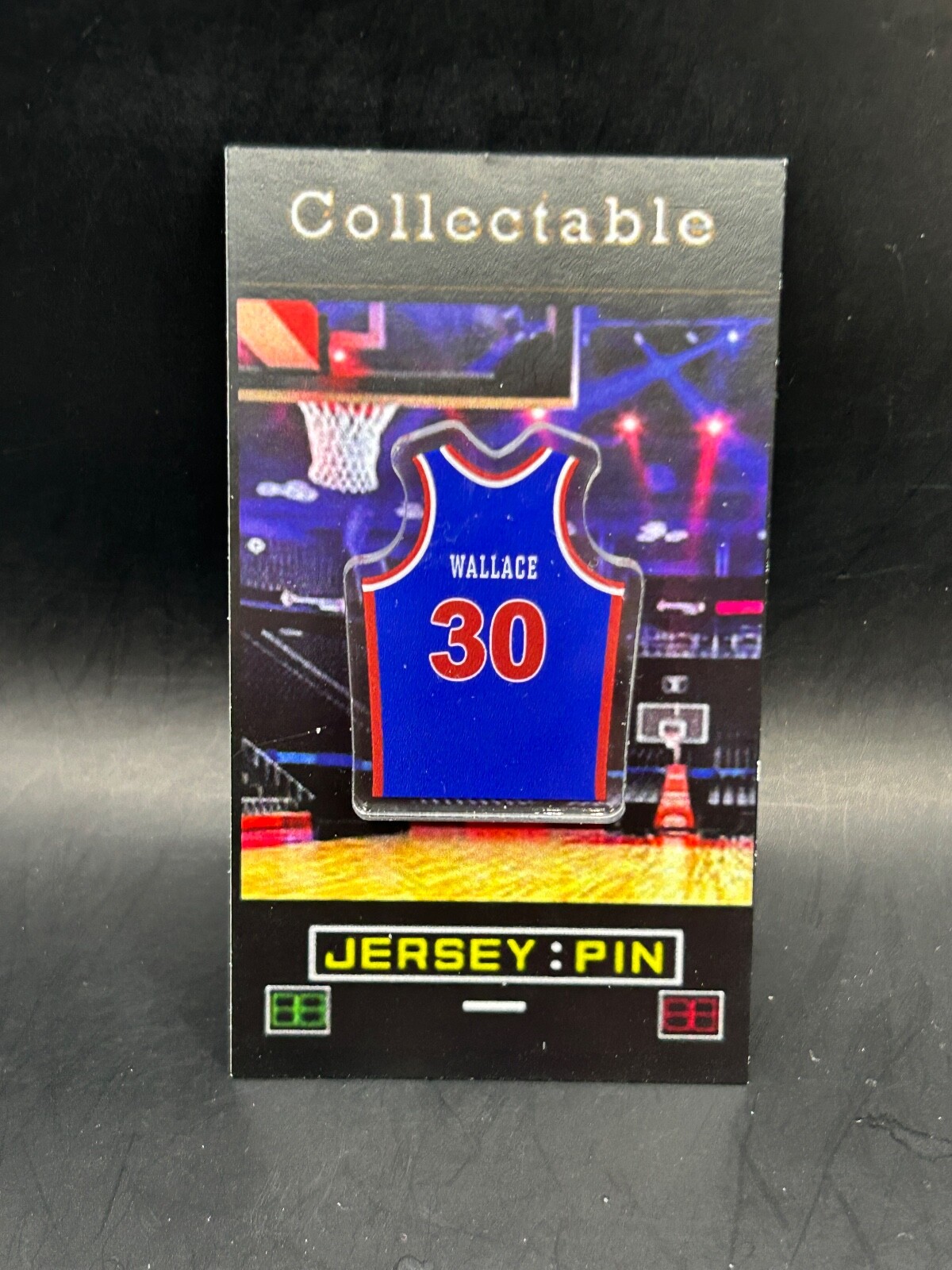 Detroit Pistons Rasheed Wallace jersey lapel pin-Classic DP Collectable