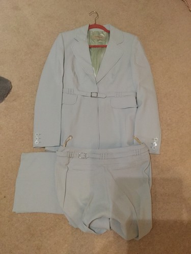 KAREN MILLEN PALE BLUE SUIT TROUSERS 