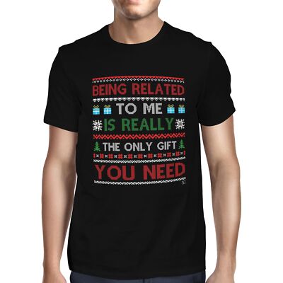 1 T-Shirt Herren Being Related to Me is Really the Only Gift You Need