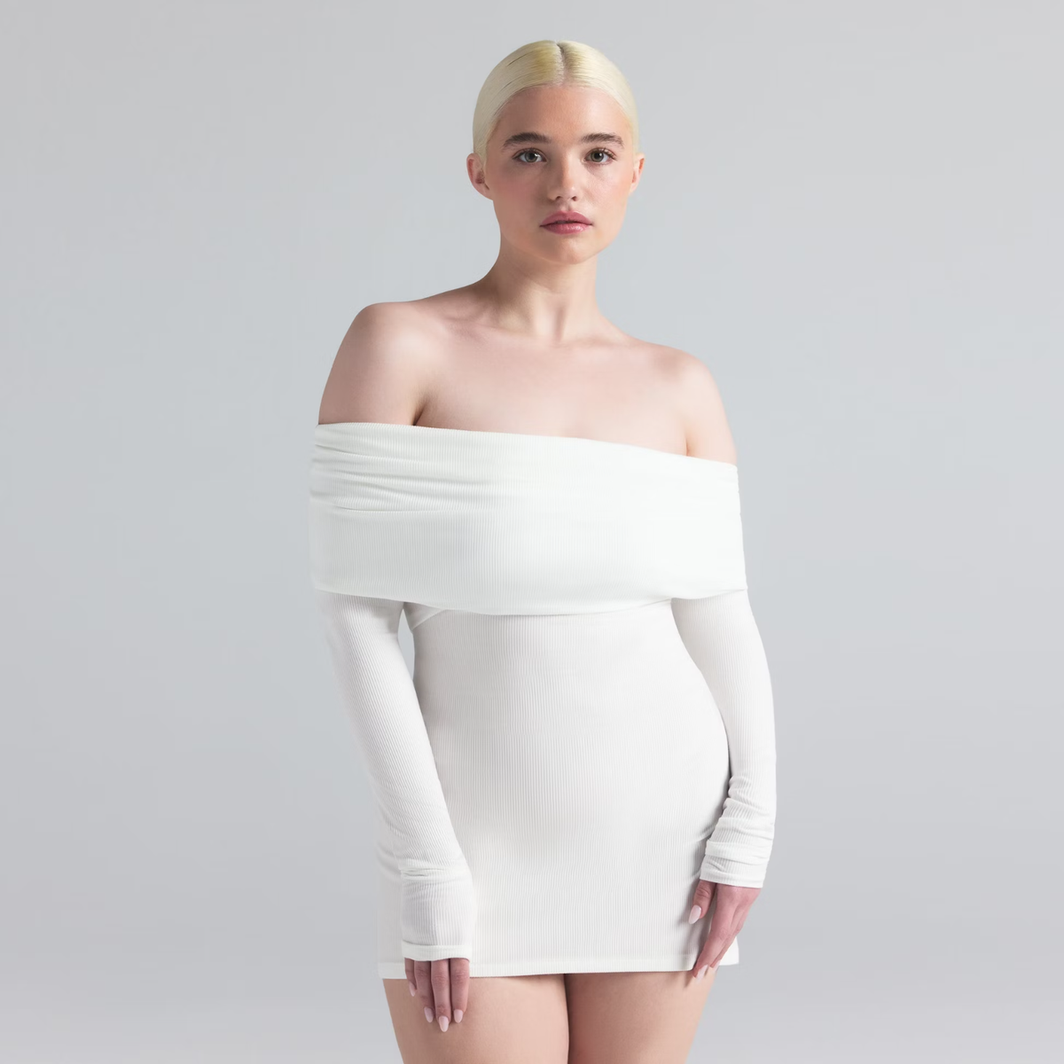 ワンピース SKIMS MINI DRESS FITS EVERYBODY SLIP DRESS | ONYX