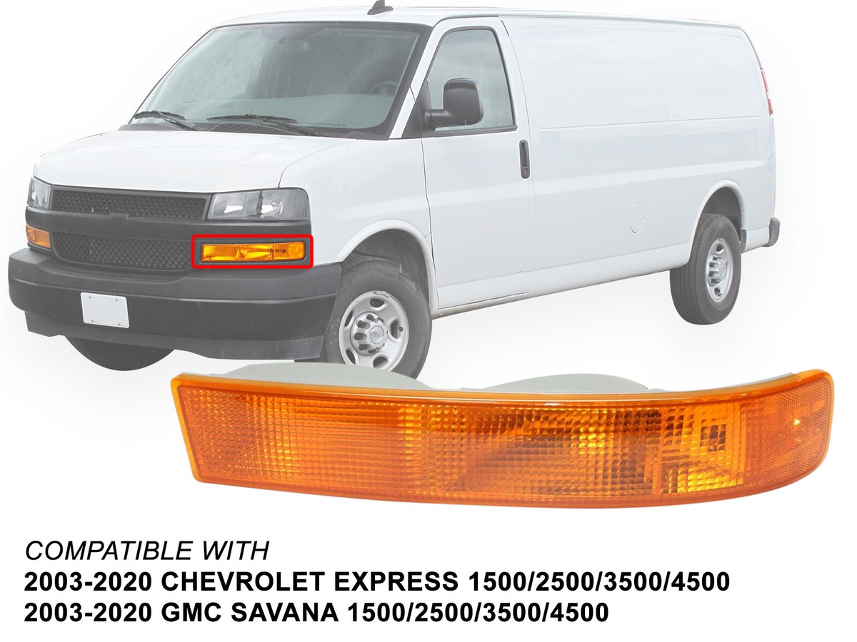 For Parking Signal Lamp 2003-2020 GMC Savana Chevy Express Driver